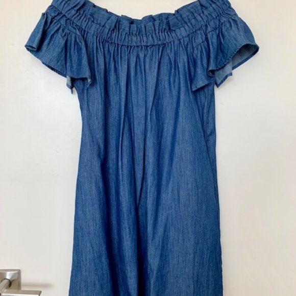 Anthropologie Corey Lynn Calter off shoulder dress - Picture 3 of 5